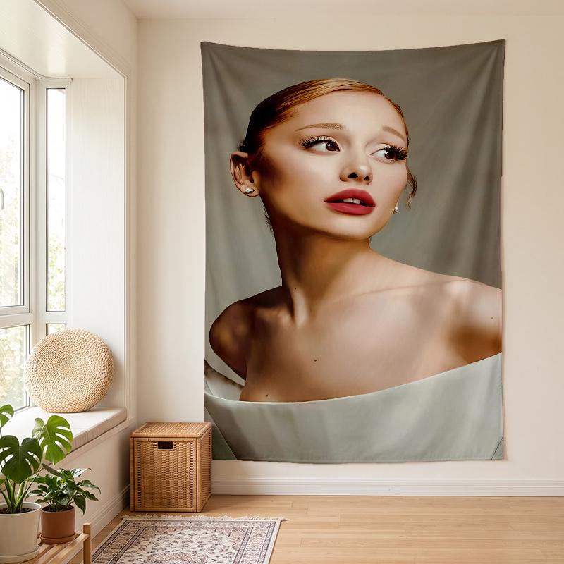 Ariana Grande (23) Wall Tapestry Stylish Wall Hanging for Bedroom Living Room Dorm Nice Present for Family and Friends