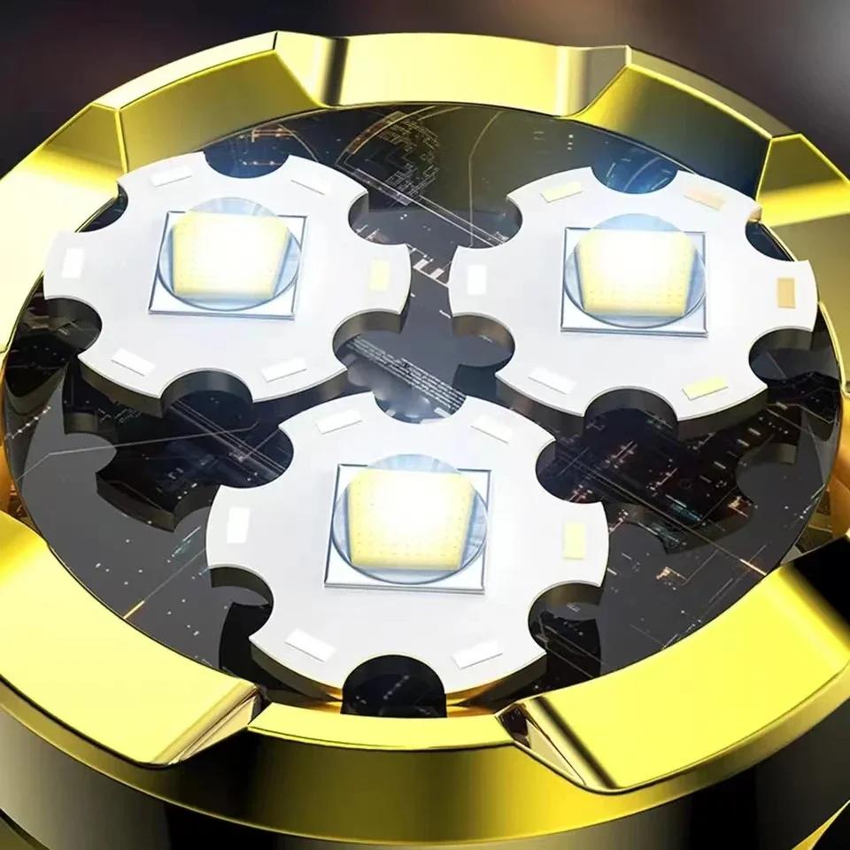 Rechargeable LED Strong Light Flashlight - Multi-functional Cap Clip Mini Torch Long Range Portable for Outdoor & Home Use