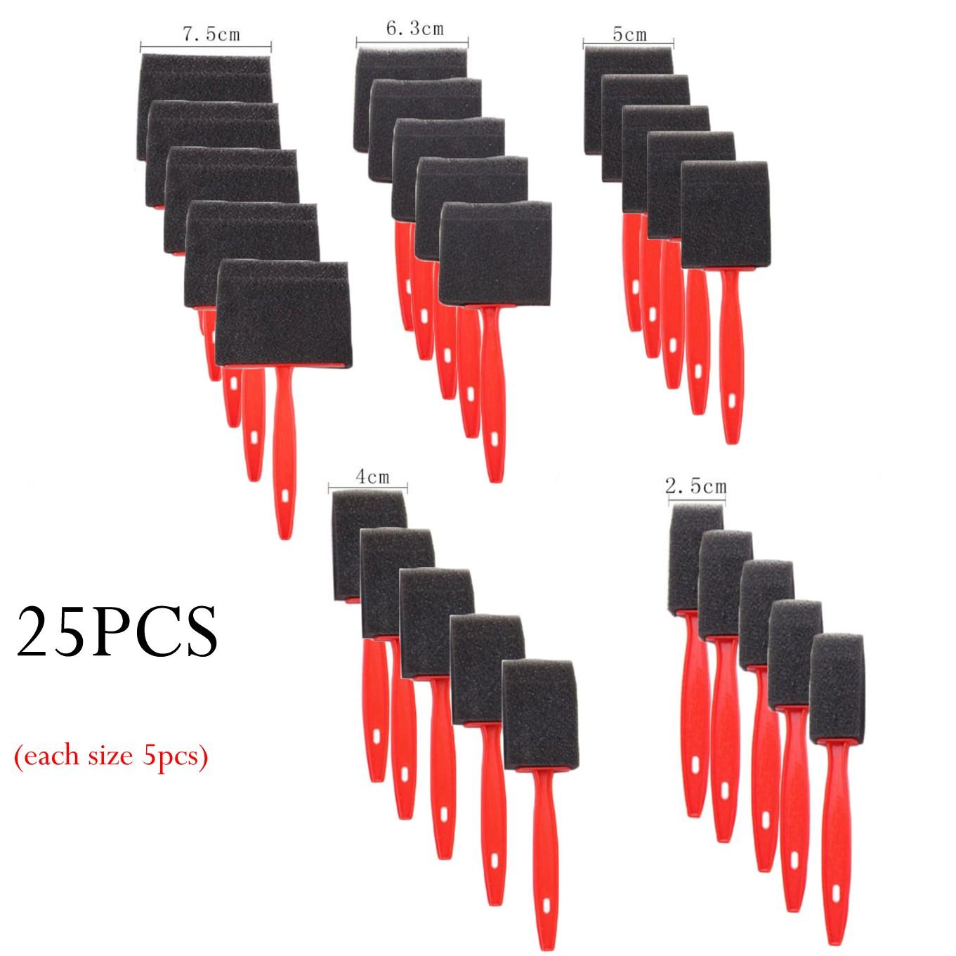 

Набор из 25 штук Поролоновые кисти для рисования Губчатые поролоновые кисти