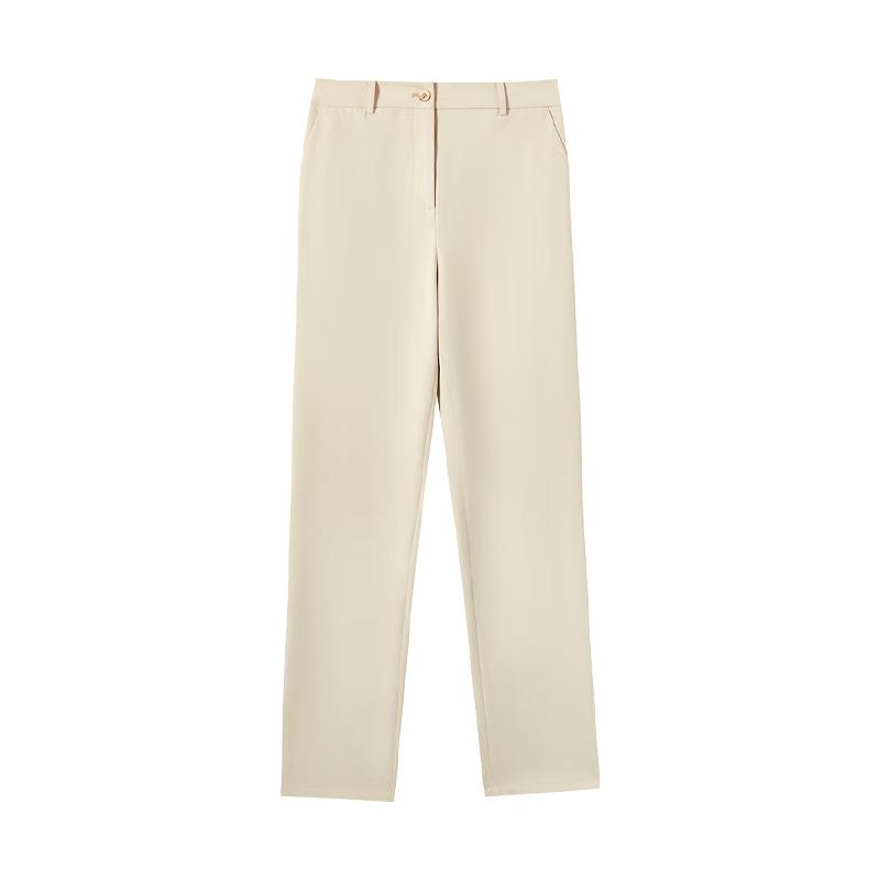 Langzi Women's Formal Straight-Leg Suit Pants
