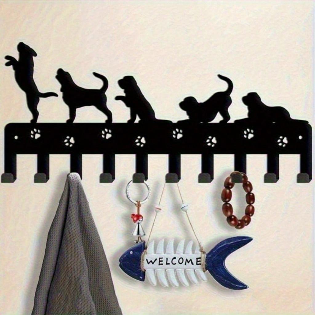 Animal Key Hanger Wall Mount Detachable Claw Print Organizer Space Saving Entryway Decor Gift