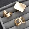 3Pcs Minimalist Cross Knot Ring Set Textured Chunky Stackable Rings for Women Modern Statement Jewelry Elegant Gift for Parties Daily Wear.