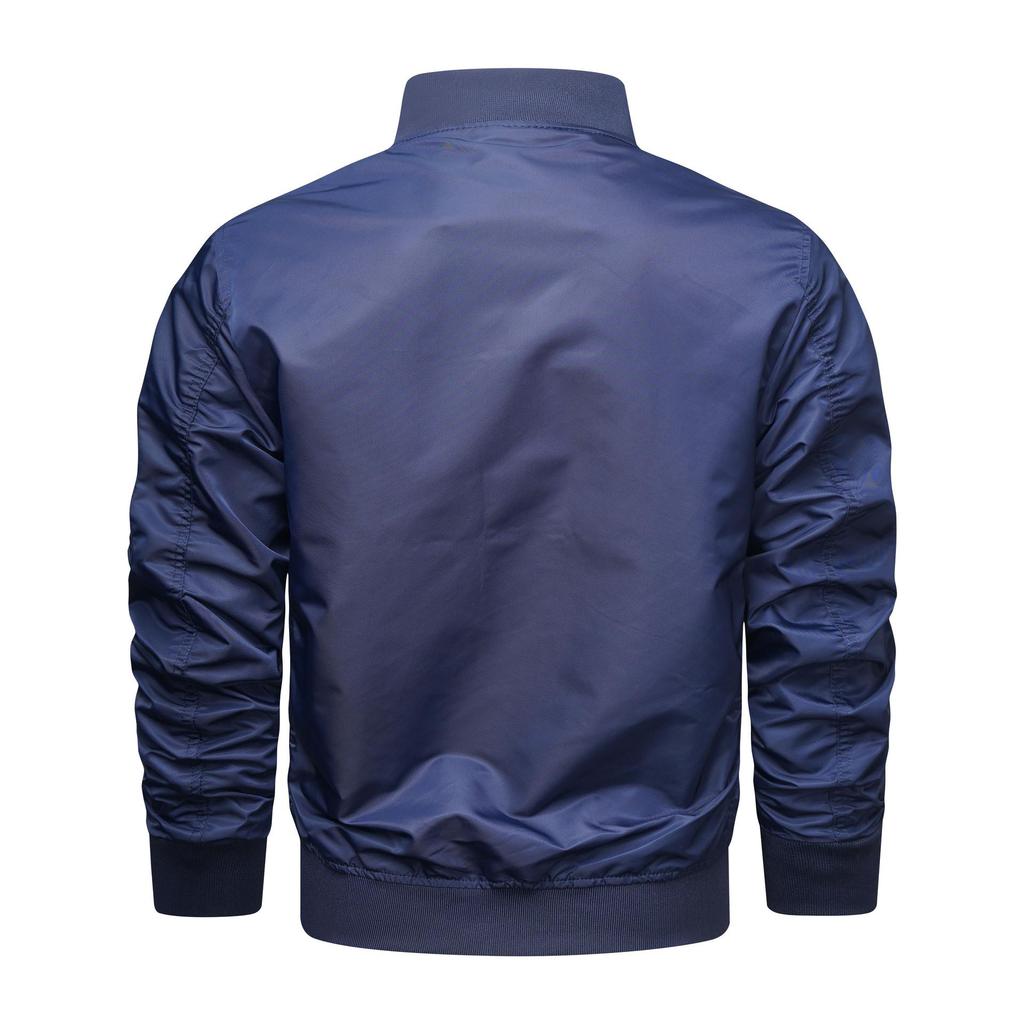 Men's Bomber Jacket Lightweight Flight Jackets Casual Softshell Varisty Jacket for Men Fashion Casual Solid Color Windbreaker In Spring Autumn