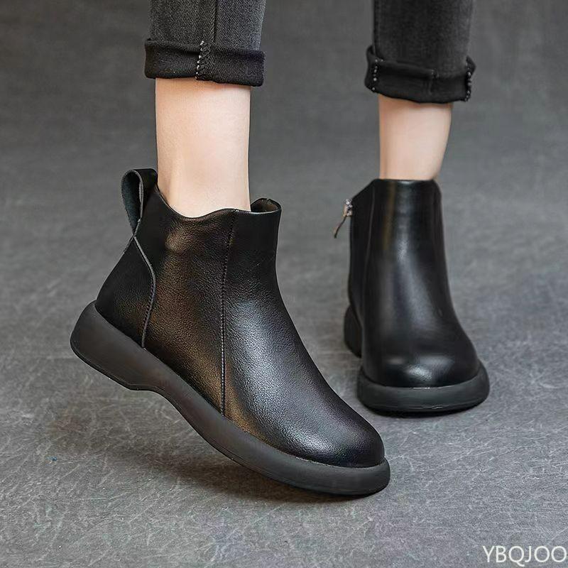 Fashion Woman Short boots Flat Fashion Chic and Elegant High Quality Autumn Simple comfortable versatile casual Woman boots