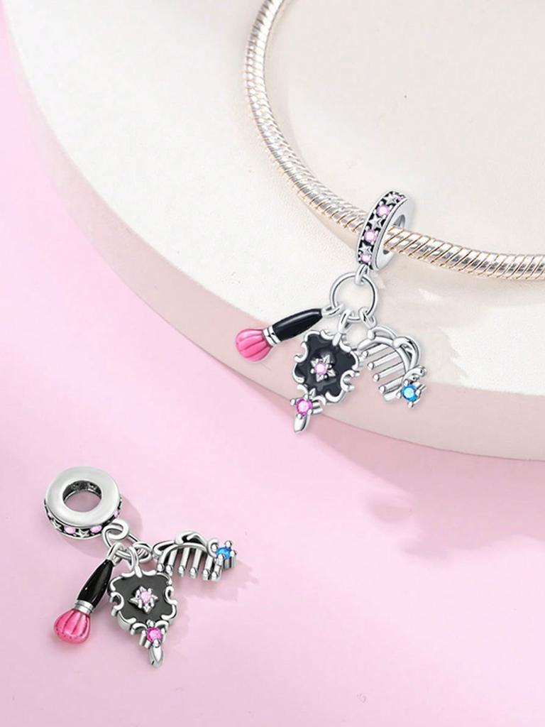 Charms Plata Jupes Femmes Sacs à Talons Hauts Perles Plaqué Cuivre Ajustement Charms Bracelet Original Pour Fabrication de Bijoux Charme DIY