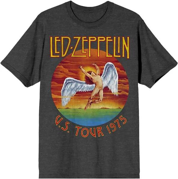 

26 Led Zeppelin Classic Rock U.S. Tour 1975 New Unisex T-Shirt XL