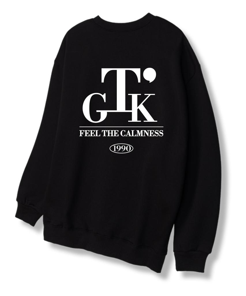 TI.GLAKE Serif Tee Sweatshirt Black [Fleece Lining]
