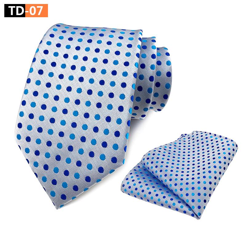 Suit Polka Dot Polka Dot Elegant Atmospheric Suit Tie Pocket Towel Suit