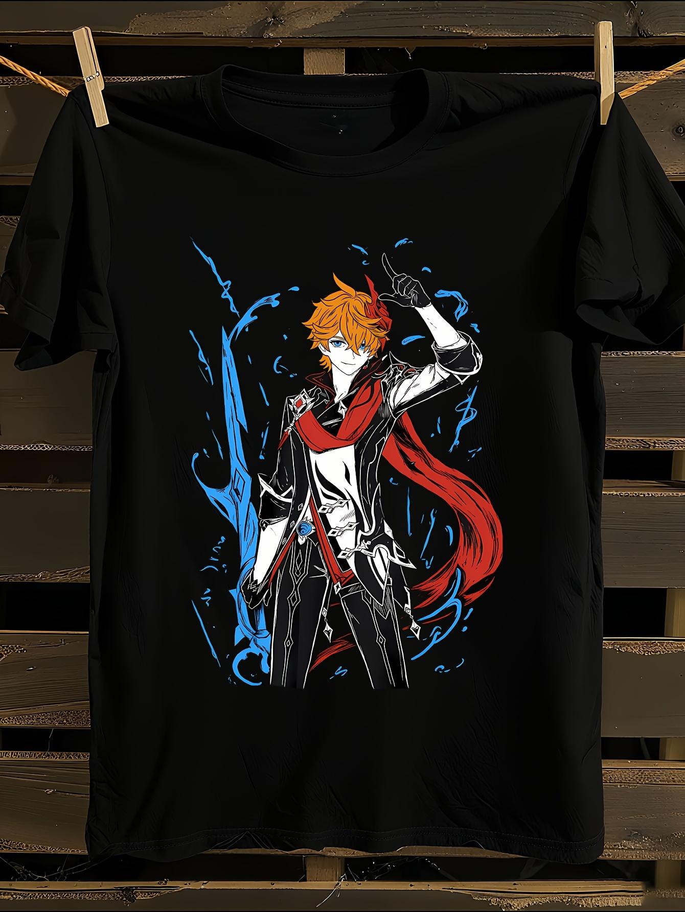 and Tartaglia Genshin Impact T-shirt XXXXL