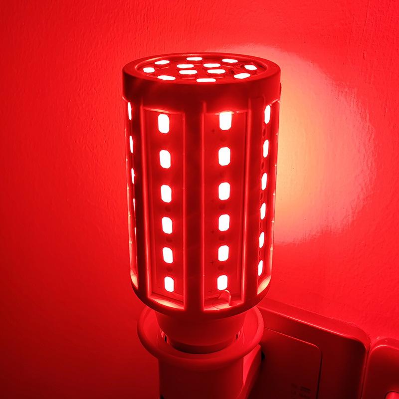 

HOMZY 5W 10W 15W 20WJOYBLISS E27 LED Bulb SMD5730 Corn Bulb Lamps Red Yellow Bule Pink Green Garden Lawn Landscape Decorative Light Bulbs 5W червоний