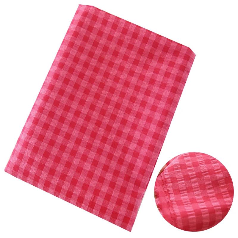 

1M Cotton Small Plaid Fabric Yarn-Dyed Chaoyangge Doll Clothes Handmade Fabric DIY Fabric Shirt Dress Clothing Fabric Crafts 1M