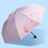 Red Leaf Dual-Use Three-Fold Sun/Rain Umbrella