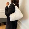 Plush Large-capacity Bag Women's 2025 Autumn and Winter New Handbag Premium Retro Fluffy Shoulder Armpit Bag