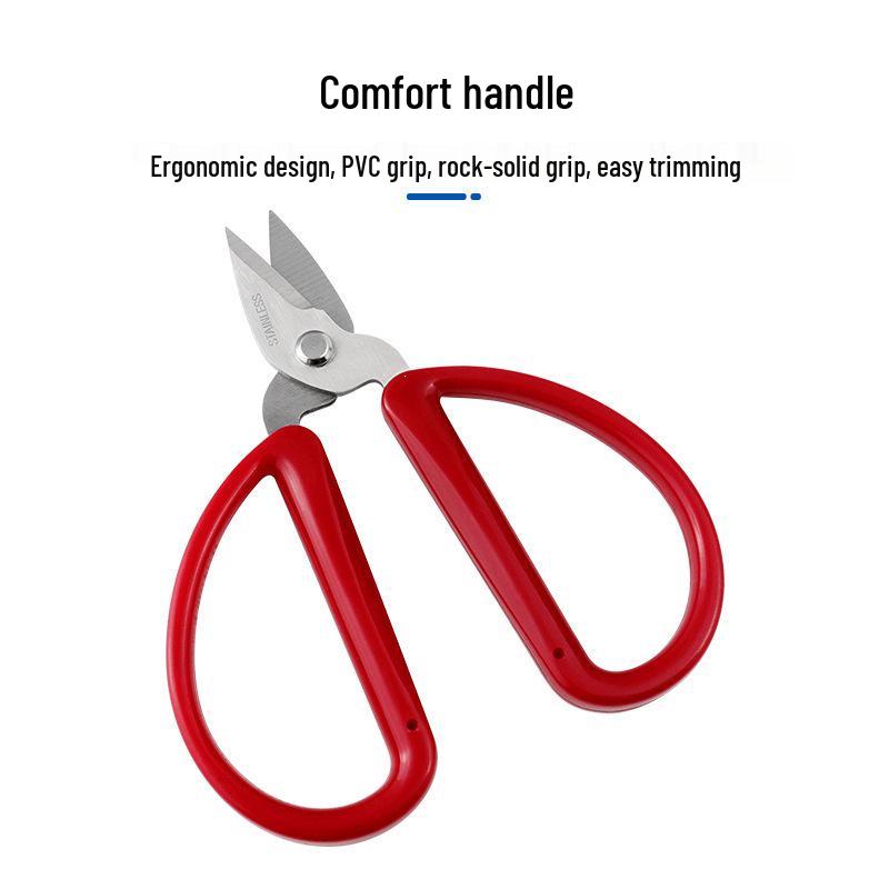 Red Handle Stainless Steel Toenail Clippers for Dead Skin and Foot Care