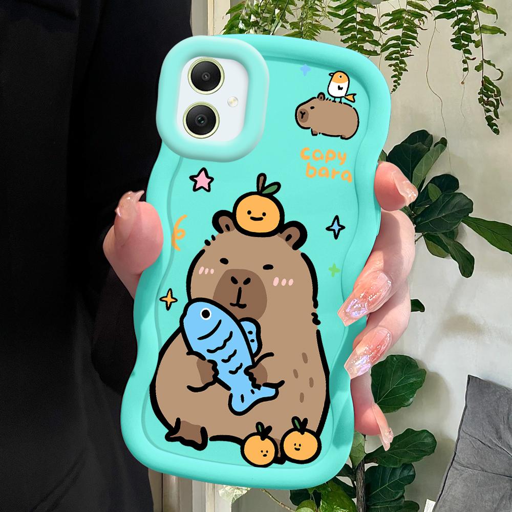 כיסוי טלפון רך חמוד דולפין מצויר לסמסונג גלקסי A52 A73 A12 S24 אולטרה 5G S23 S22 S21 S20 FE גלי קצה מגן גומי עמיד זעזועים