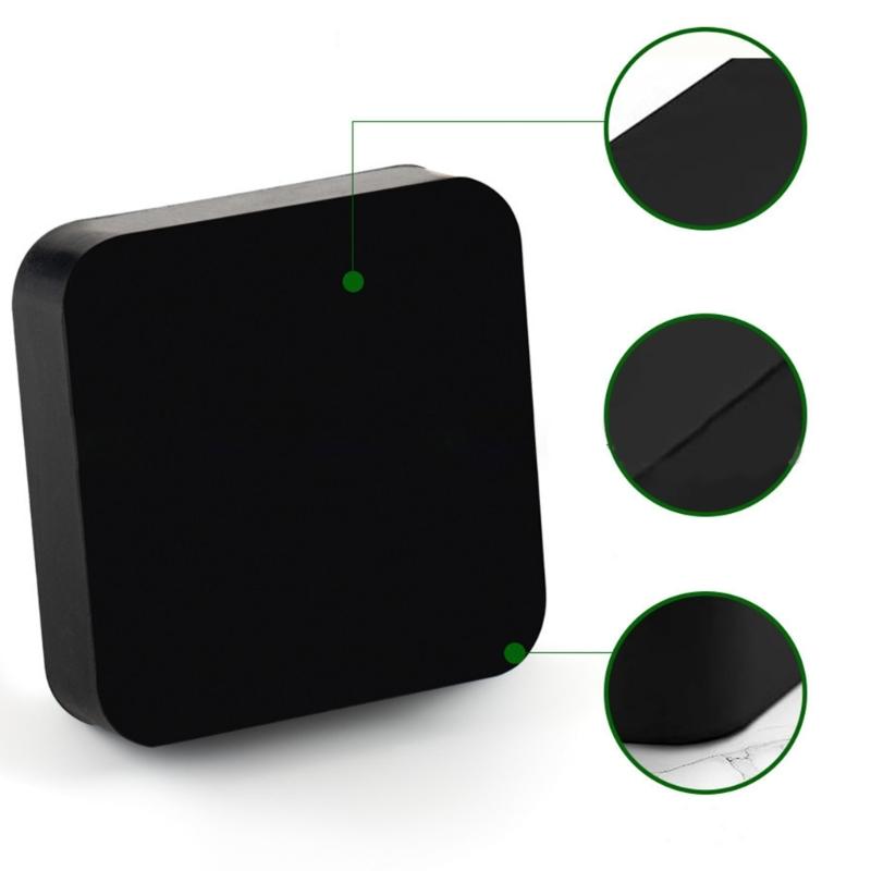 Blocco da banco in gomma da 4 pollici Blocco da banco in gomma nera quadrata per gioielli per la creazione di gioielli e la fucinatura di metalli Stampaggio di gioielli