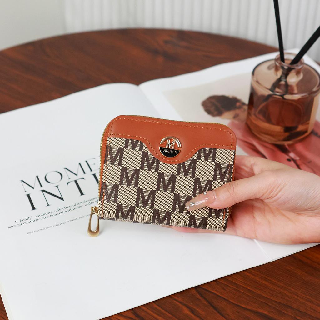 Simple Stylish Coin Purse New Popular European American Wallets New Zipper Card Holder Lightweight High-quality Pu Women's Bags