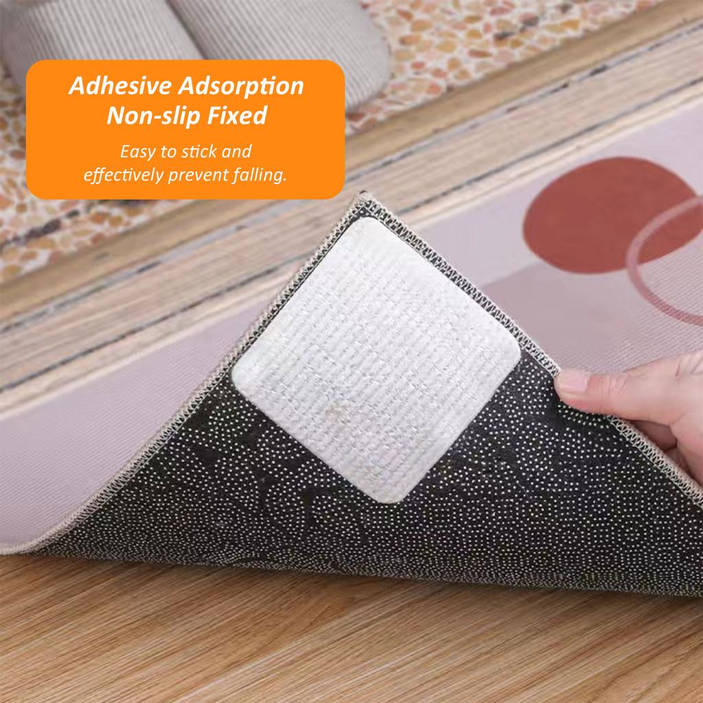 20/4 Stück Rutschfeste Teppichgreifer Anti-Curling Teppichunterlage Greifer Halten Ihren Teppich an Ort und Stelle Machen Ecken Flach und Lassen sich Leicht Abziehen