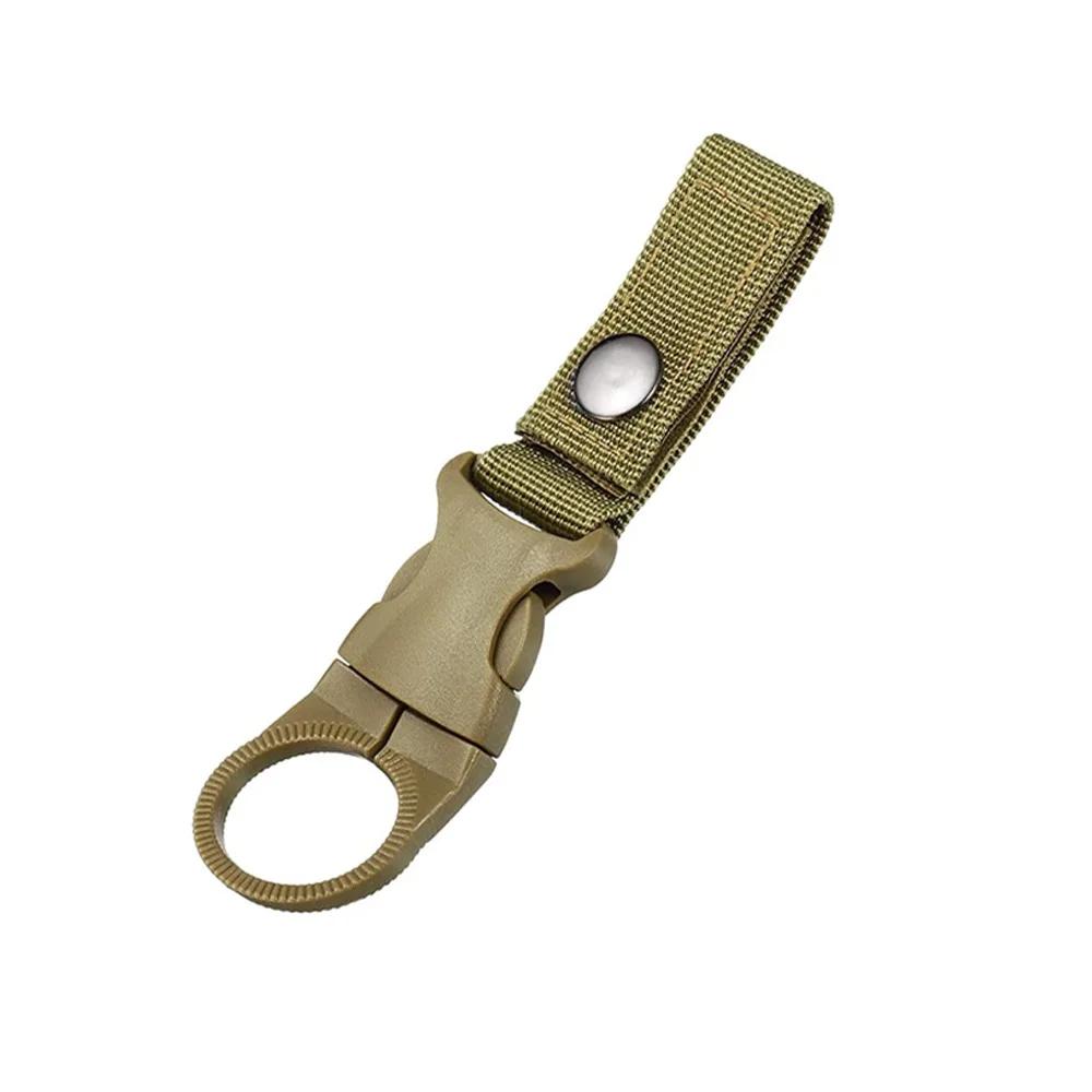 

Multi-function Nylon Buckle Hook Multitool Water Bottle Hanger Holder Outdoor Camping Hiking Climbing Backpack Buckle Carabiners хакі