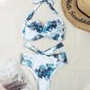 High Waist Bikini Women Push Up Swimsuit Women Printed Swimwear Tie Dye Bikini Set Summer Swim Beachwear