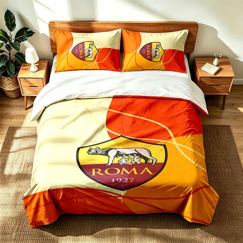 AS Roma (1) 3pc set suitable for master bedrooms soft and comfortable an ideal gift for family and friends Includes one duvet cover and two pillowcase