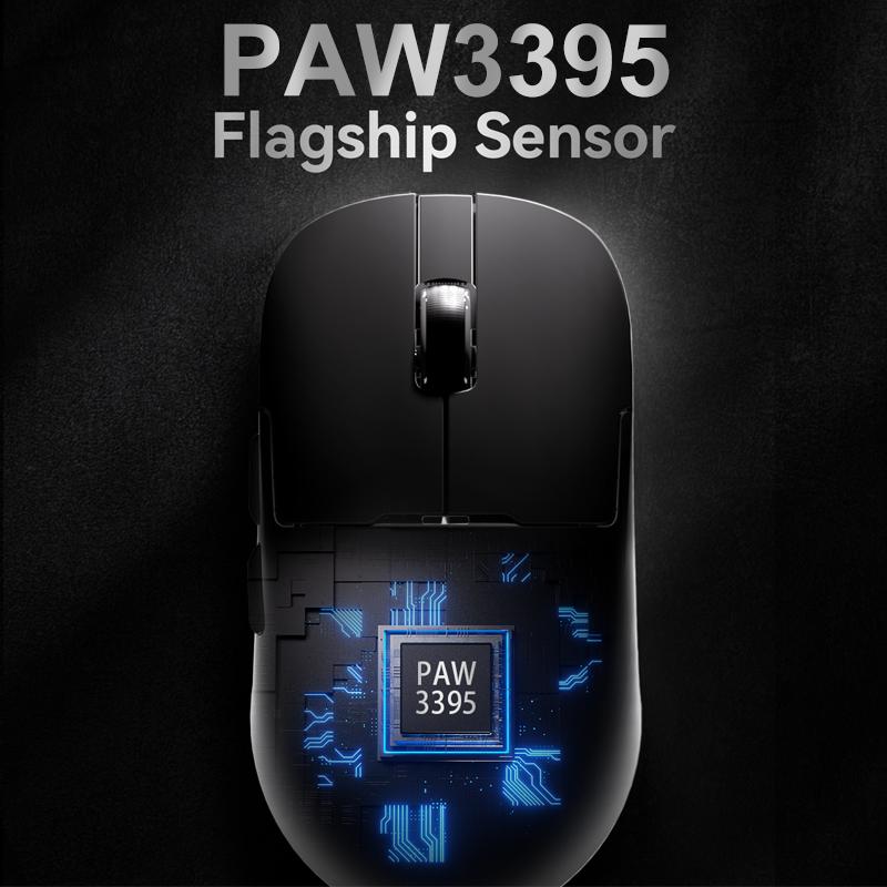 AJAZZ AJ179 PRO PAW3395 Lichtgewicht Bedrade Draadloze Muis met Magnetische Oplaadbasis Ergonomische Macro Gaming Muis voor PC Laptop
