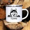 Personalized Pets Enamel Mug Custom Cup Funny Cups of Coffee Cup for Tea Beer Mugs Drinkware Rare Travel Cute Original Unusual