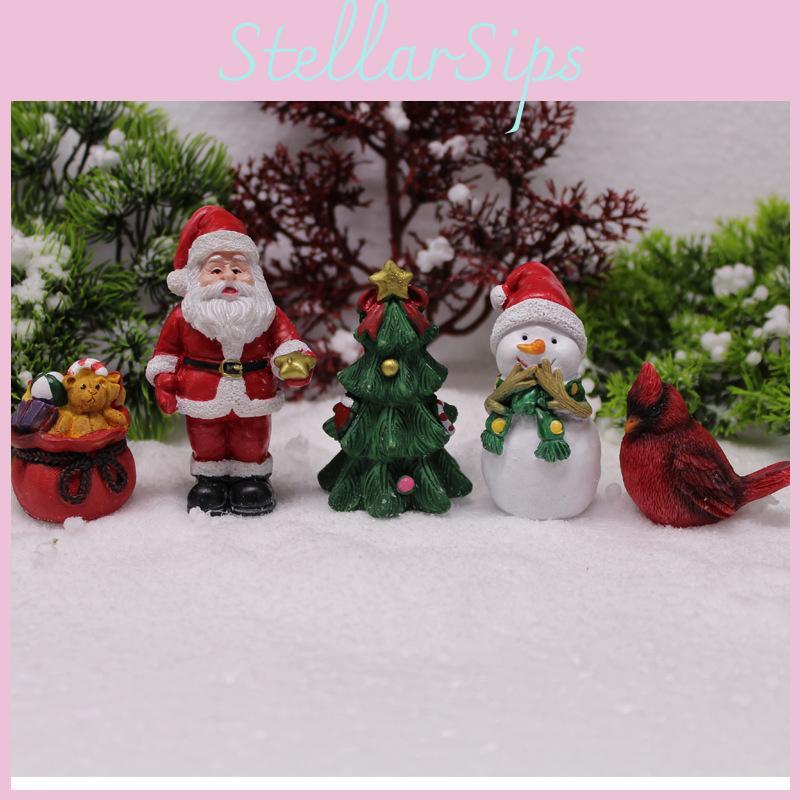 Christmas Resin Home Decor Featuring Santa And Snowman Characters For Holiday Party Decorations And Gifts
