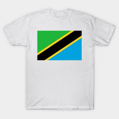 T Shirt Women Tanzania Flag Harajuku Print Kawaii Tshirt Summer Short Sleeve Female T-Shirt Top Tee