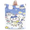 New Rakko Chiikawas cartoon Blankets Lightweight Thin Flannel  Relax Throw Blanket Machine Washable