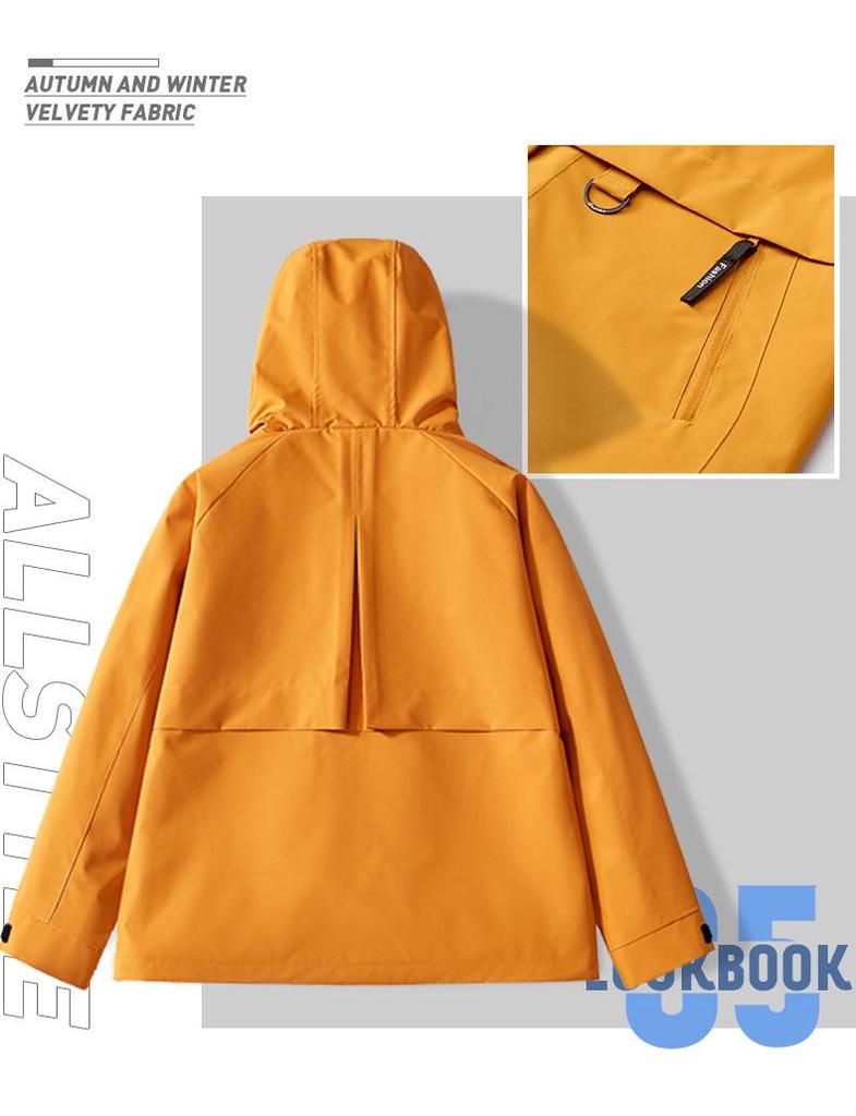 Couple's 3-in-1 Storm Hiking Jacket: Warm, Hooded, Windproof, Waterproof, with Removable Liner
