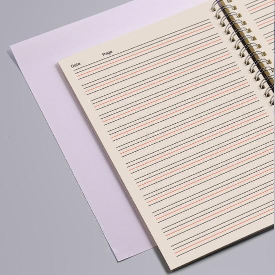 A5/B5 angielski notatnik wiązanie dwużyłowe 80 arkuszy ochrona oczu beżowy papier pisanie w języku angielskim zeszyt ćwiczeń szkolne artykuły papiernicze artykuły szkolne