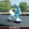 Fun Drift Skiing Man Statue Creative Car Center Console Decoration Office Desktop Statue Decor Ornaments Car Interior