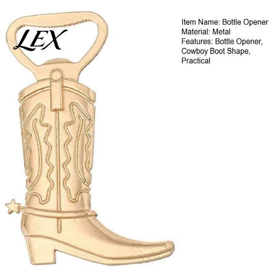 Country Themed Wedding Souvenirs Cowboy Boot Bottle Opener, Durable Zinc Alloy Western Theme Openers with Style Party Giveaways Thank You Card, Unique