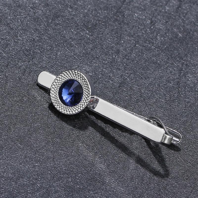 Pince à Cravate en Alliage pour Homme Mariage Cravate Cravate avec Strass Pince à Cravate pour Gentleman