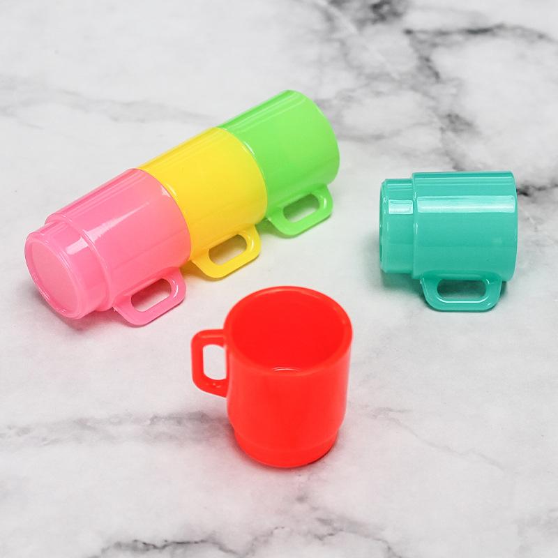 Mini Mug Cup Plastic Tableware Drink Wine Bottles Goblets Beer Accessories Doll House Miniatures