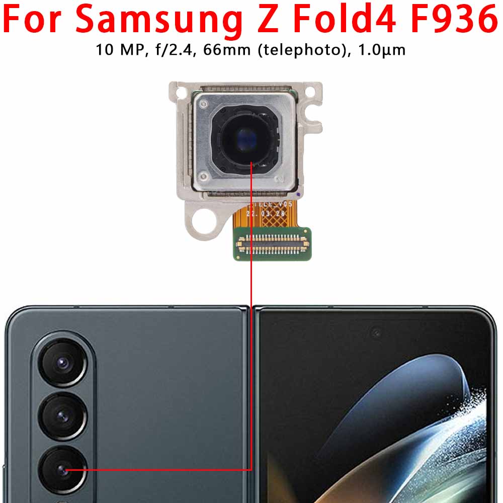 Rear Back Camera For Samsung Galaxy Z Fold Fold2 Fold3 Fold4 Fold5 5G Camera Module Backside View Replacement Spare Parts