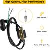 HIAORS Ignition Coil And A7TC Spark Plug For Coolster 125Cc 110Cc 90Cc 70Cc 50Cc Taotao DB10 Cheetah Roketa Baja Kazuma Meerkat 50 Falcon 90 Apollo