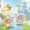 Hot Air Balloon Building Block Toy Colorful Hot Air Balloon Building Bricks With Light Music Gifts For Girls Boys