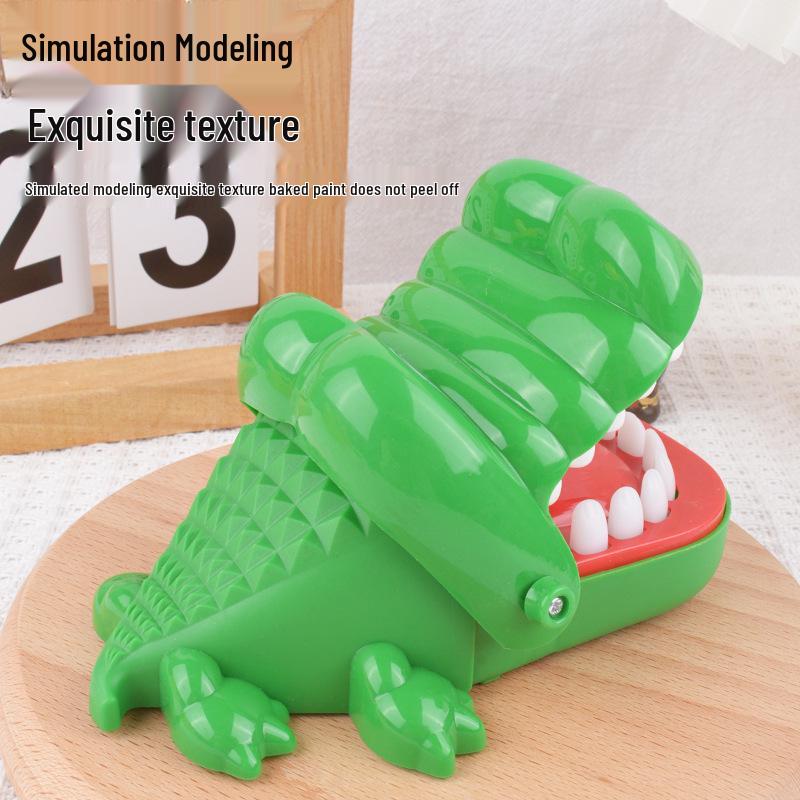 Large Crocodile Bite Finger Game: Funny Parent-Child Tooth Extraction & Evil Dog Prank Toy