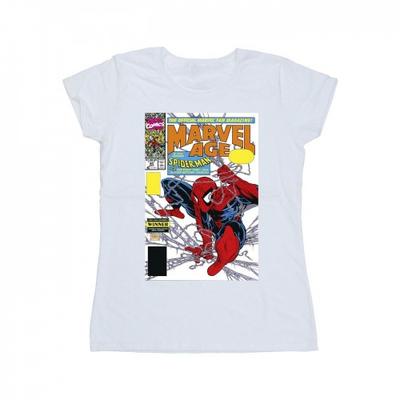 Spider-Man Marvel Age Comic Cover Baumwoll-T-Shirt für Damen