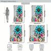 Winter Forest Floral Abstract Print Polyester Shower Curtain Bathroom Decor Bathtub Curtain with Hooks Multiple Designs