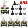 5x Metal And Plastic Toggle Switch 12V ON OFF Heavy Duty Toggle Flick SwitchCar FliFor CK Dash Light Marine 12 Volt Switches Boa