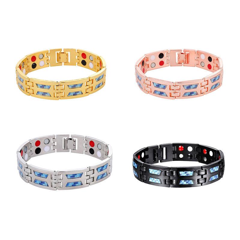 

Popular magnetic bracelet, carbon fiber bracelet, men s bracelet 22cm серебряный