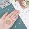 304 Stainless Steel Pendants Number 0~9 Stainless Steel Color 100pcs/box