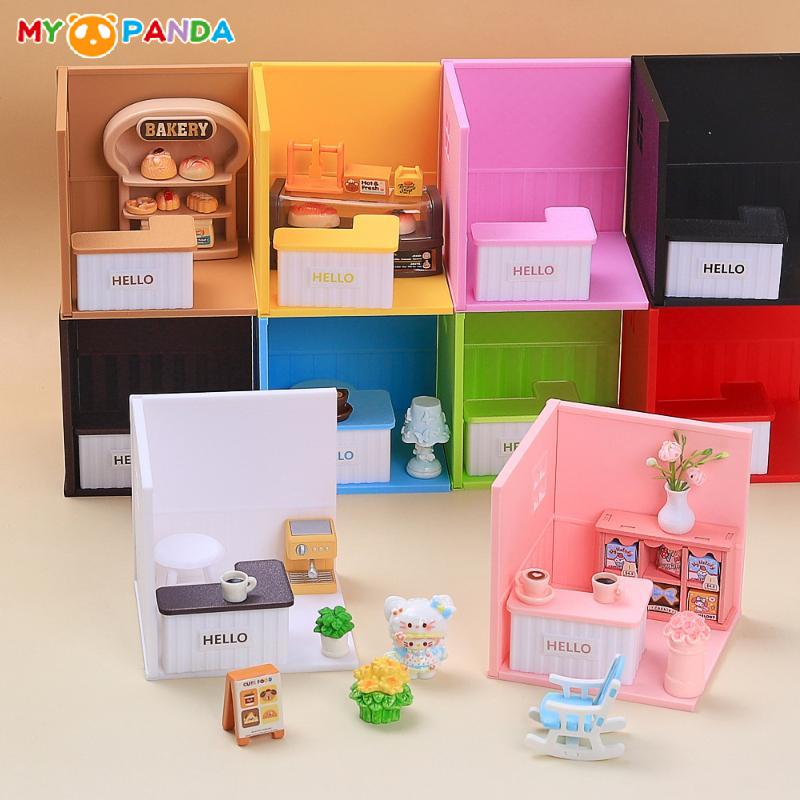 1:12 Miniatura de Casa de Muñecas Plástico Mostrador de Bar Decoración de Escena de Casa de Muñecas DIY Muebles de Cocina Juguete para Niñas Regalo