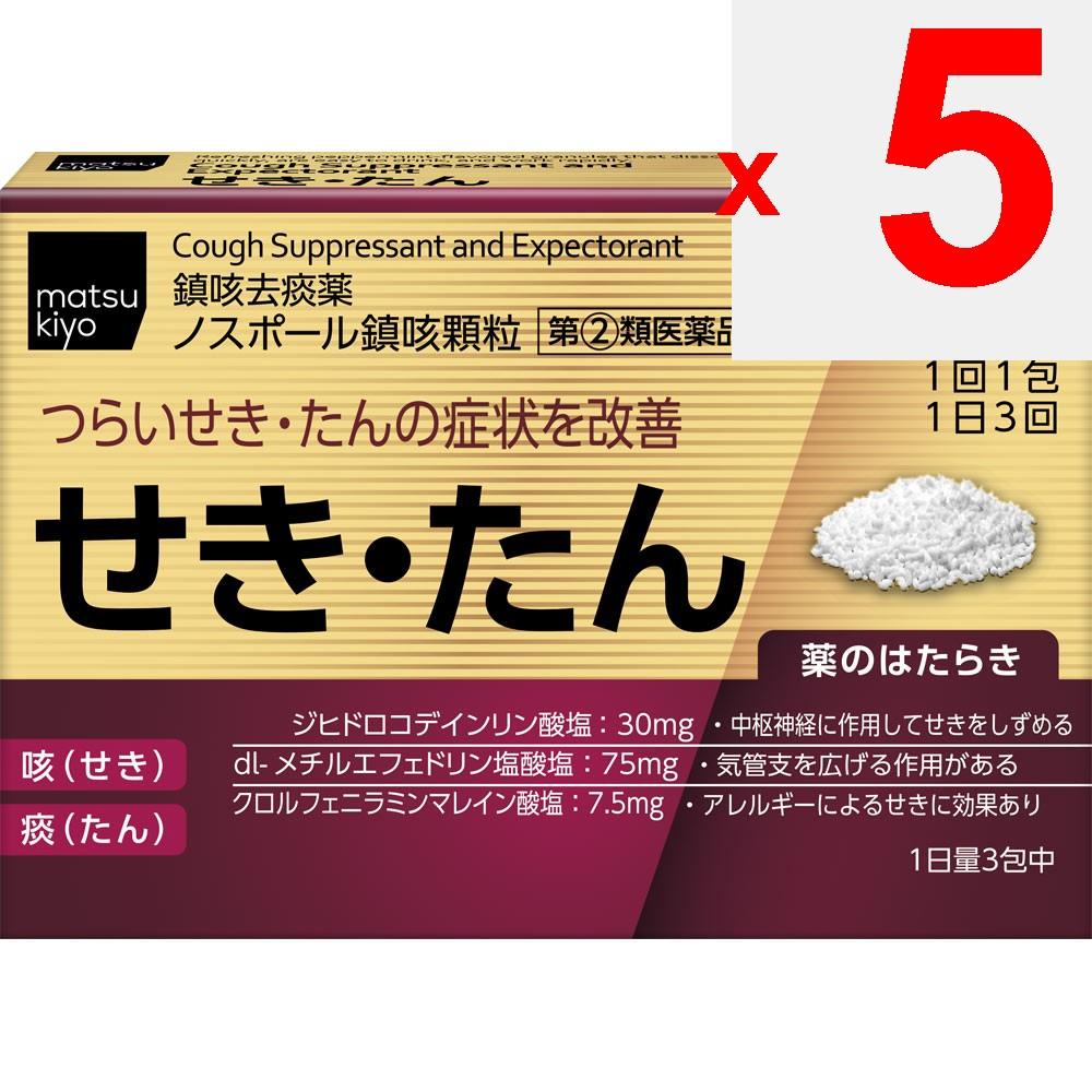 Nospor Cough Suppressant Granules 12 packets Powders, Granules, Tablets, Capsules Indications: Cough, phlegm