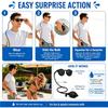 Refillable Hidden Squirt Glasses Funny Water Shooting Prank Sunglasses for Pool Beach Party Novelty Summer Gag Gift for Adults