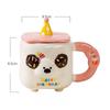 Birthday Gift for Girls Cartoon Puppy Small Gift with Lid Ceramic Cup High Temperature Resistance Cute Mug Set Cup