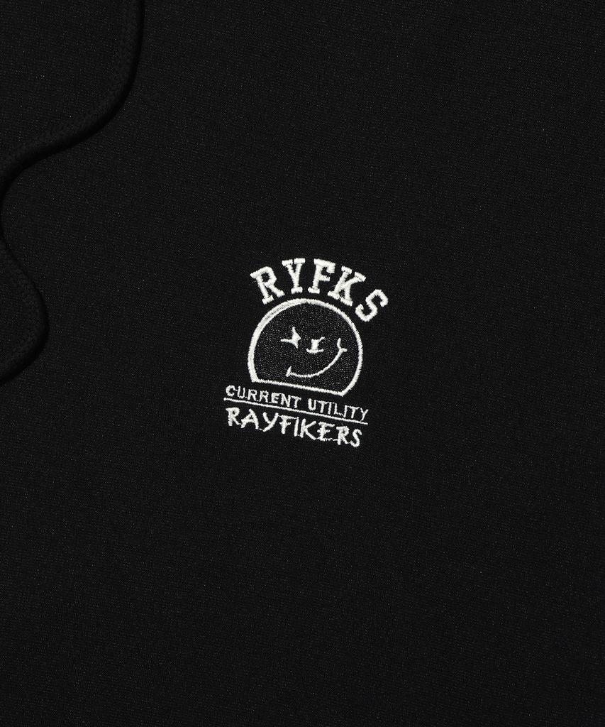 RAYFIKERS Wicked Smile Short Sleeve Hoodie Black (Mp7Tu429-076)